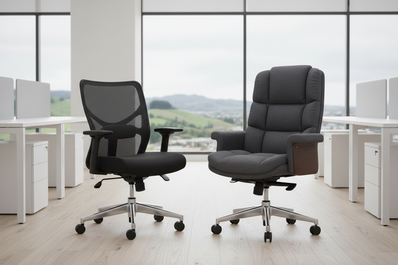 Mesh vs PU Leather Office Chairs: Which Is Better for NZ Offices?