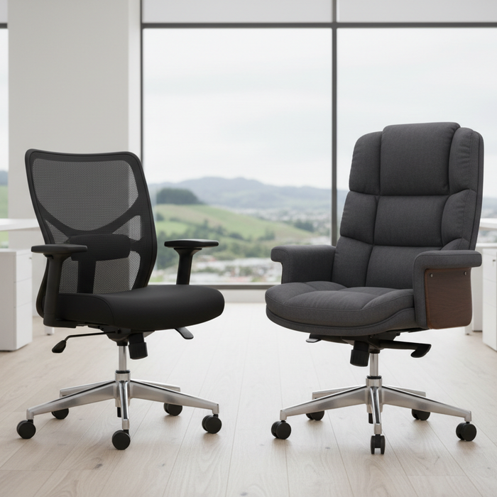 Mesh vs PU Leather Office Chairs: Which Is Better for NZ Offices?