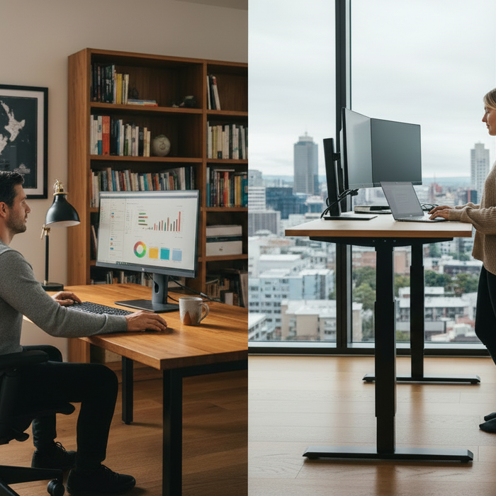 Standing Desk vs Sitting Desk: Which Is Better for NZ Home Office Workers?