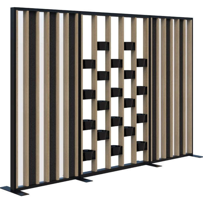 Connect Freestanding Acoustic Glazed/Plant Wall