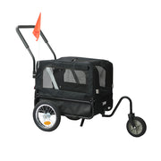 PaWz Pet Stroller Bike Trailer 2-IN-1 Sunroof