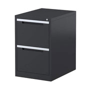 Steelco Vertical Filing Cabinet Two Drawer Graphite Ripple