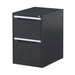 Steelco Vertical Filing Cabinet Two Drawer Graphite Ripple