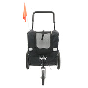 PaWz Pet Stroller Bike Trailer 2-IN-1 Sunroof