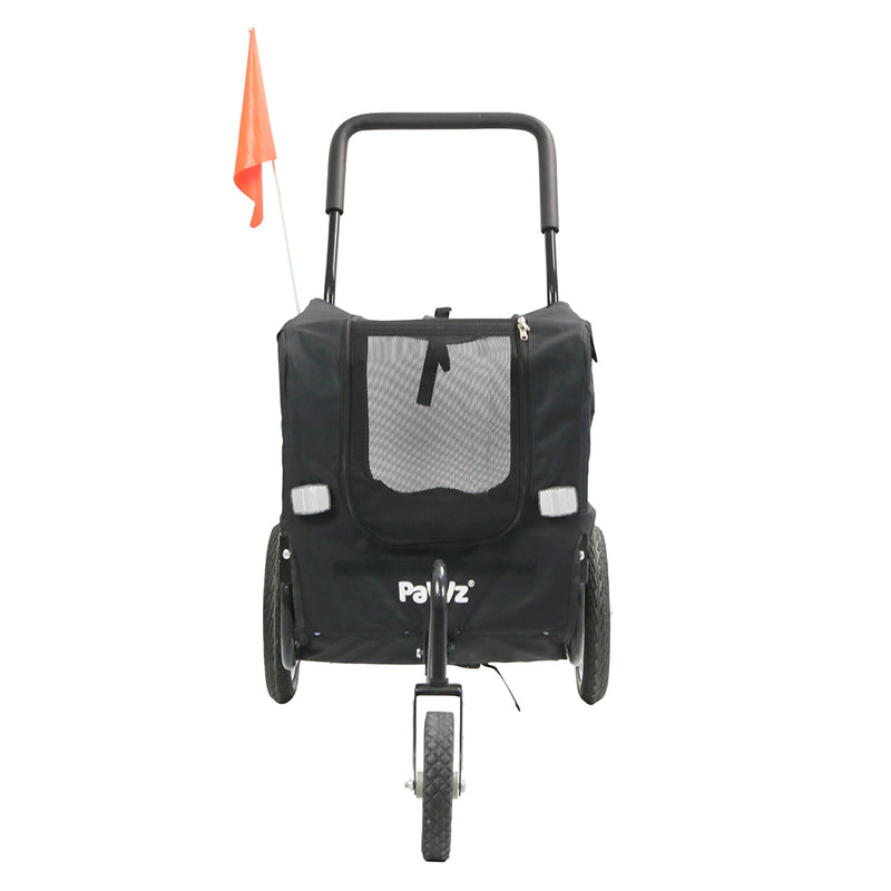 PaWz Pet Stroller Bike Trailer 2-IN-1 Sunroof