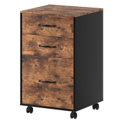 Levede 3-Drawer File Cabinet Mobile Filing Storage Cabinet Organiser Home Office