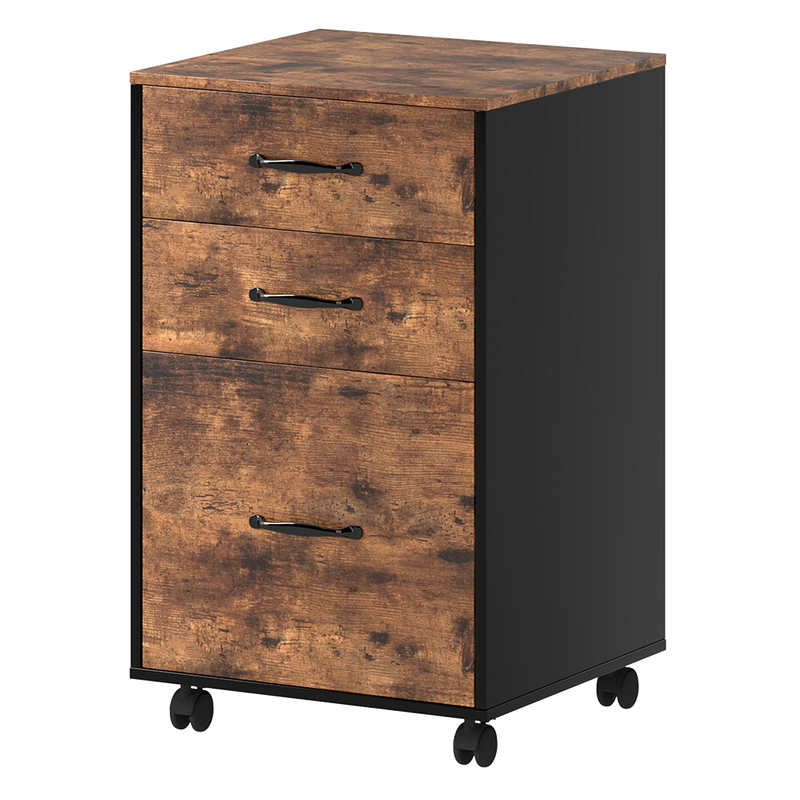 Levede 3-Drawer File Cabinet Mobile Filing Storage Cabinet Organiser Home Office