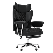 Levede Gaming Office Chair High Back PU Leather Black
