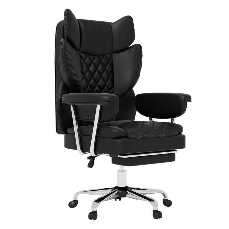 Levede Gaming Office Chair High Back PU Leather Black