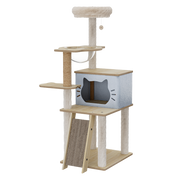 Pawz Cat Tree Tower Scratcher Wood Condo House 120cm