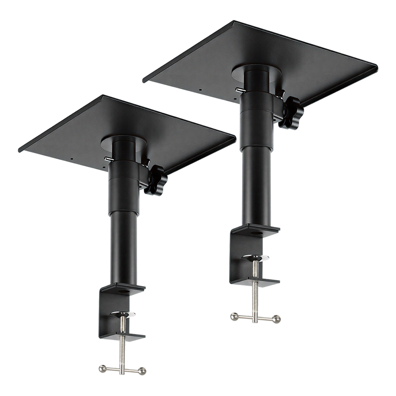 Levede 2x Desk Clamp Speaker Stands Set Adjustable Rotatable Monitor CD Player