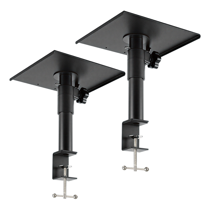 Levede 2x Desk Clamp Speaker Stands Set Adjustable Rotatable Monitor CD Player