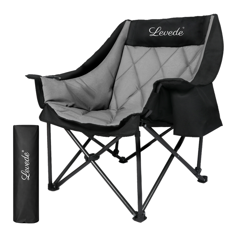 Levede Folding Camping Chair Extra Large Outdoor Portable Fishing Travel Seat