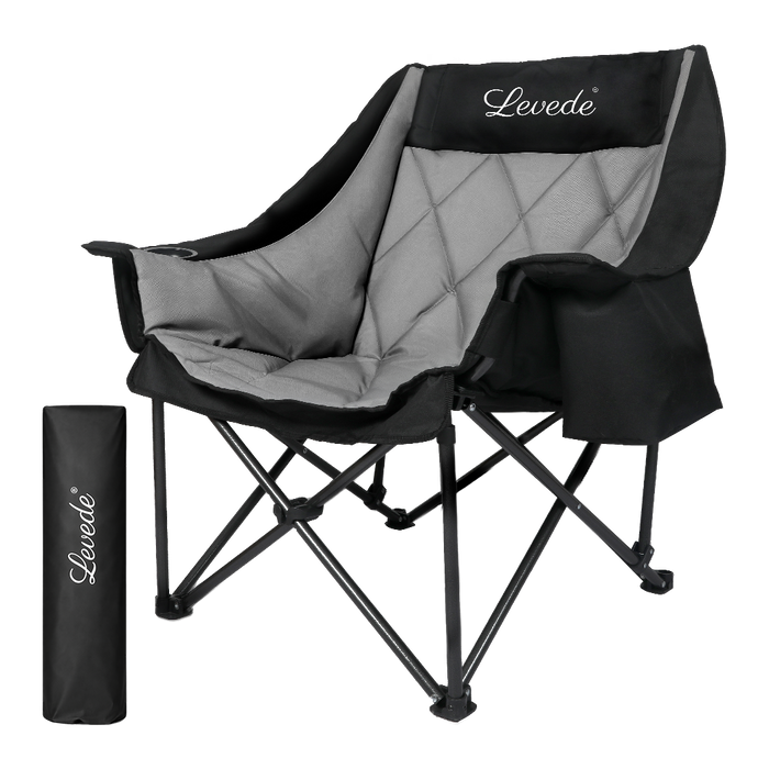 Levede Folding Camping Chair Extra Large Outdoor Portable Fishing Travel Seat-2052531445183942664