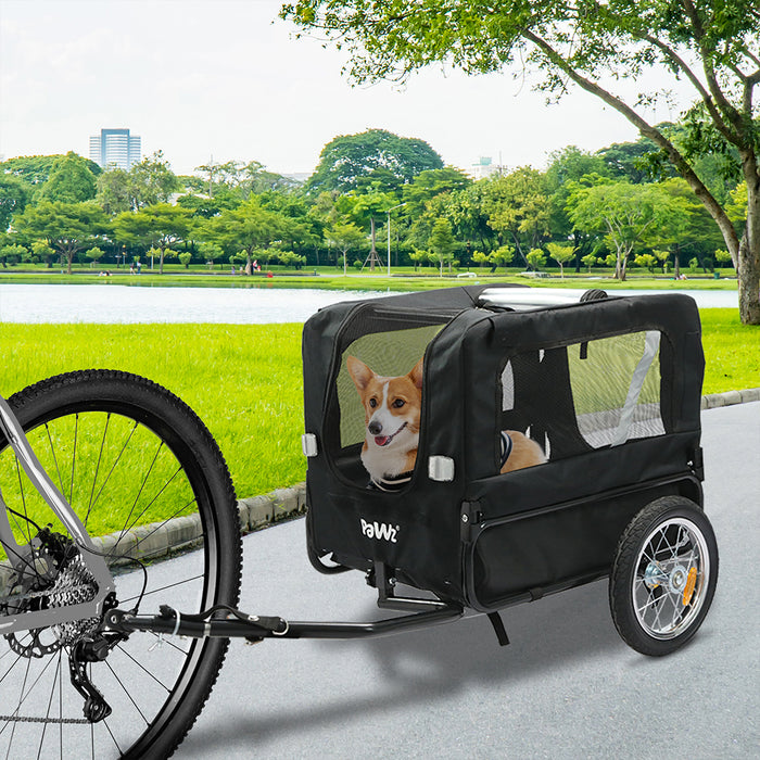 PaWz Pet Stroller Bike Trailer 2-IN-1 Sunroof-2052531541871038471