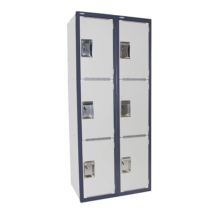 Steelco Heavy-Duty Steel School Lockers Double Bank