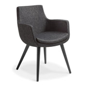 Eden Ferne Timber Base Chair Anthracite