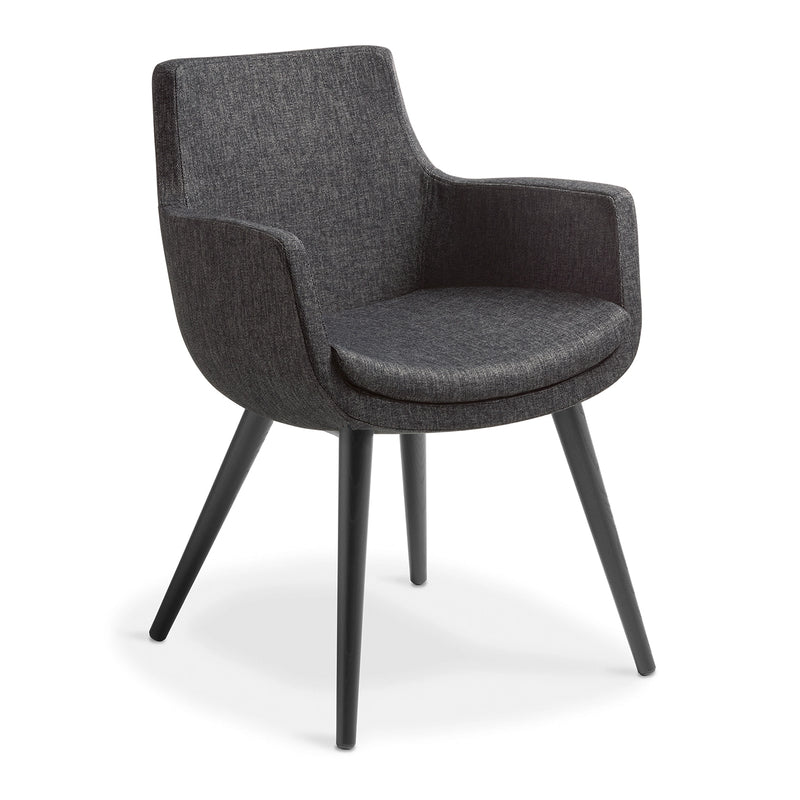 Eden Ferne Timber Base Chair Anthracite