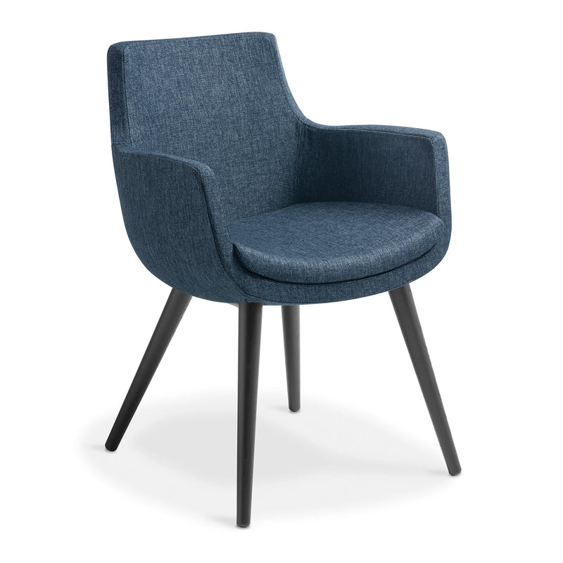Eden Ferne Timber Base Chair Navy