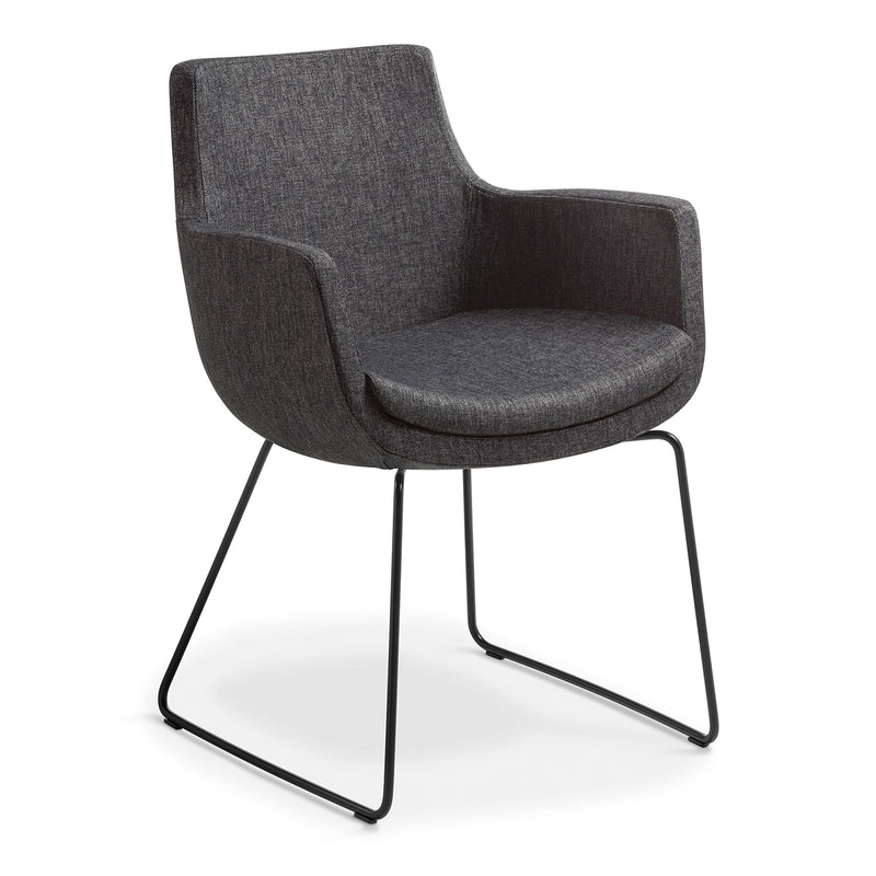 Eden Ferne Sled Base Chair Anthracite