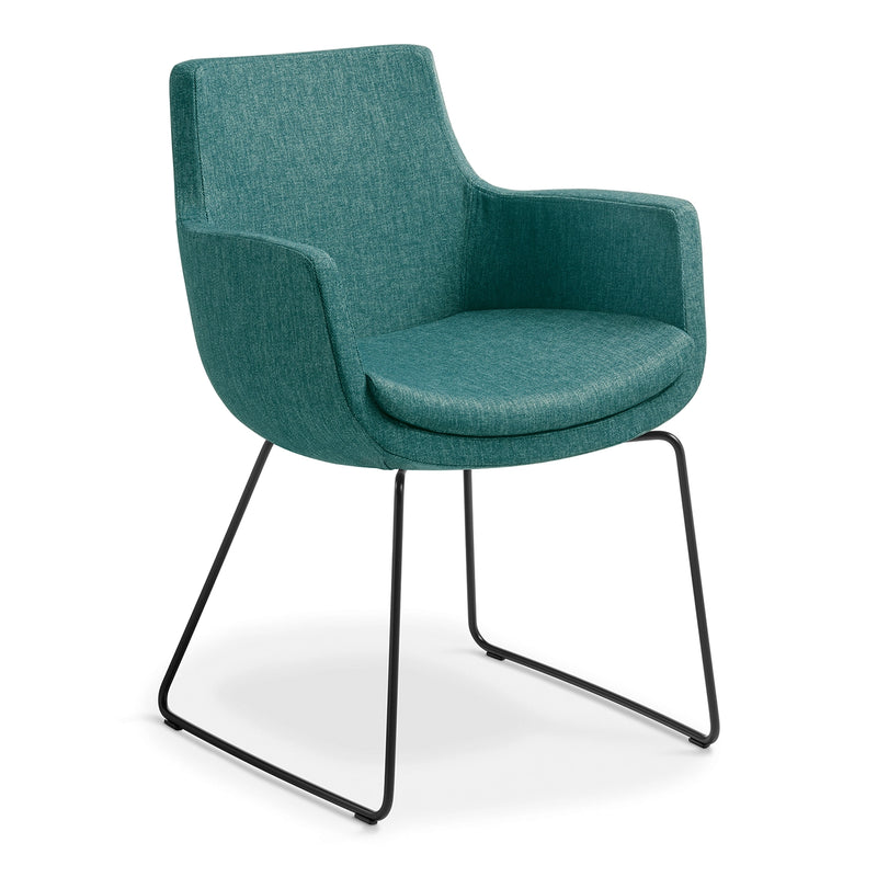 Eden Ferne Sled Base Chair Atlantic