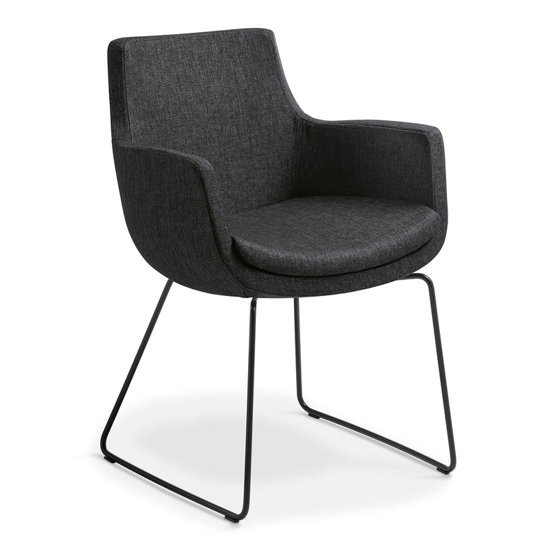 Eden Ferne Sled Base Chair Ebony