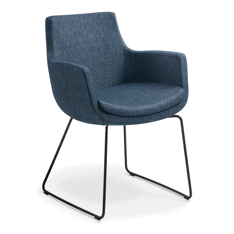 Eden Ferne Sled Base Chair Navy