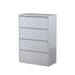 Steelco Lateral Filing Cabinet Four Drawer Silver Grey