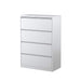 Steelco Lateral Filing Cabinet Four Drawer White Satin