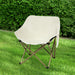 Levede Folding Camping Moon Chair Lightweight Beige-2052531628068179974