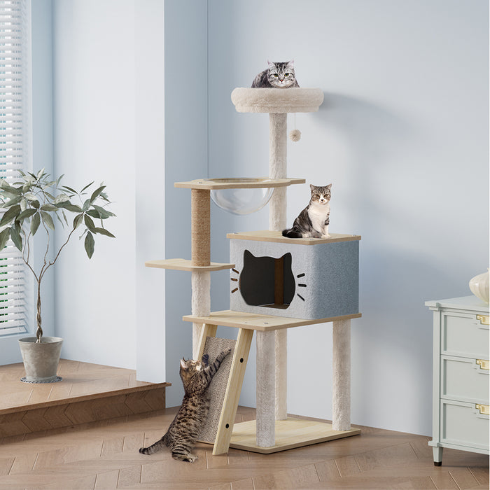 Pawz Cat Tree Tower Scratcher Wood Condo House 120cm-2052531523894251526