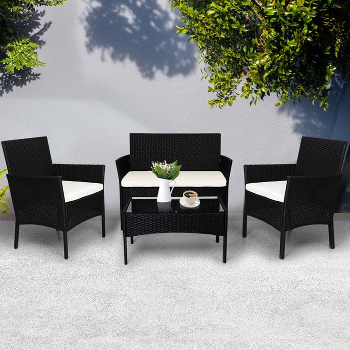 Levede 4PCS Outdoor Furniture Setting-2052531337625210886