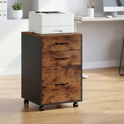 Levede 3-Drawer File Cabinet Mobile Filing Storage Cabinet Organiser Home Office