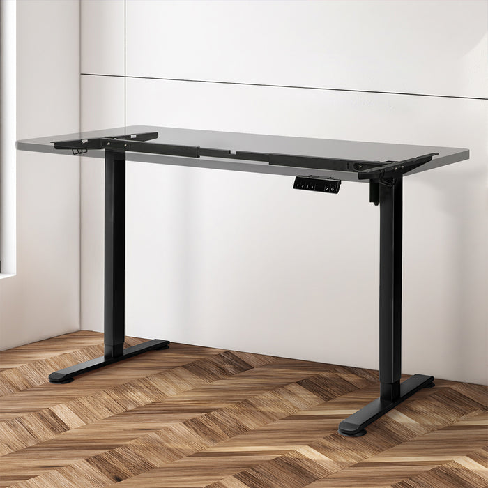 Levede Motorised Standing Desk Frame Black Single Motor-2052531547805978630