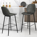 Levede 2x Bar Stool Barstools Counter Grey-2052531354884771846