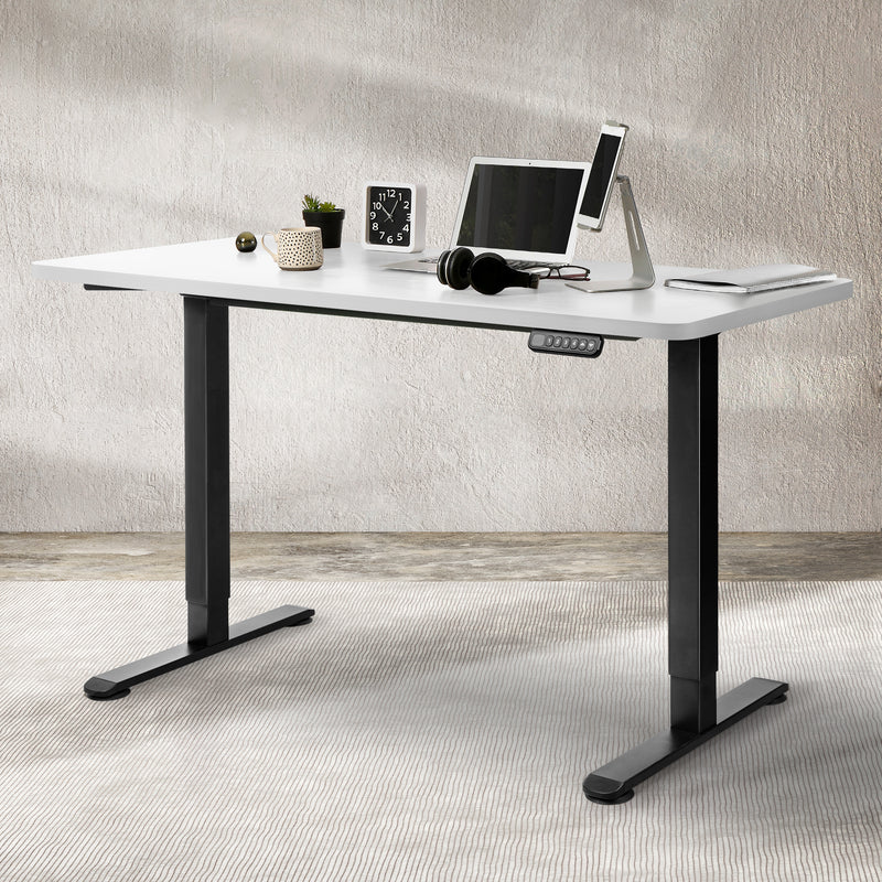 Levede Desktop For Motorised Adjustable Black 140X70CM White