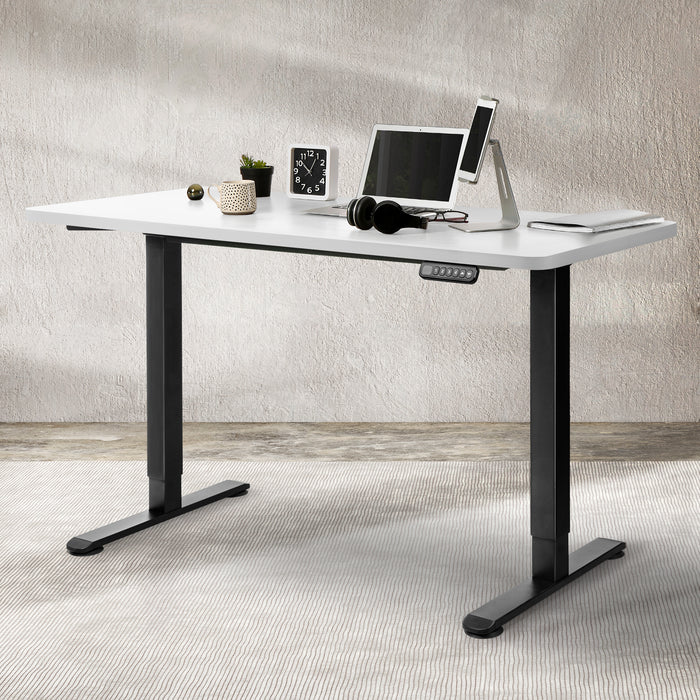 Levede Desktop For Motorised Adjustable Black 140X70CM White-2052531360853266438