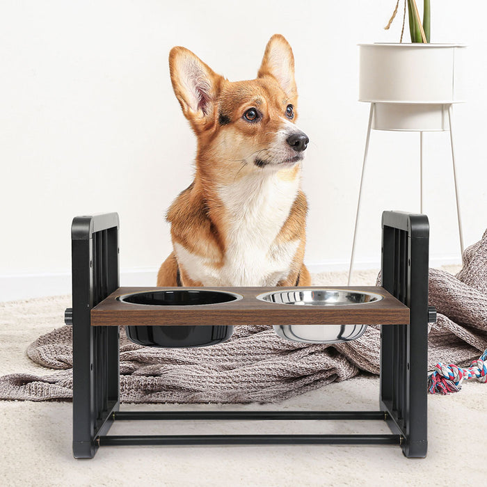 PaWz Adjustable Height Pet Feeder Elevated Medium-2052531675006636038