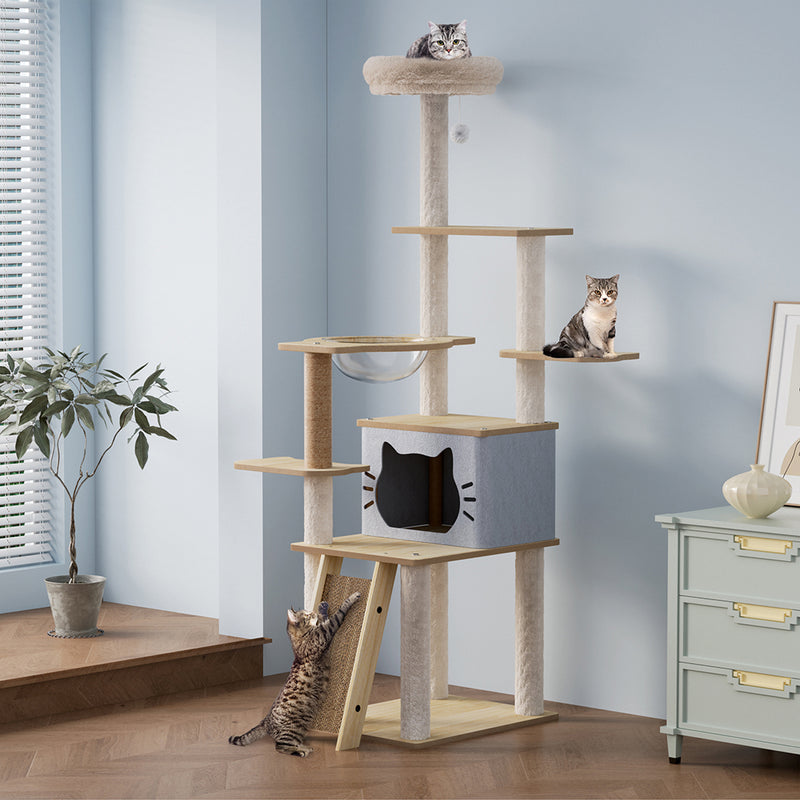 Pawz Cat Tree Tower Large Scratcher Condo House 160cm