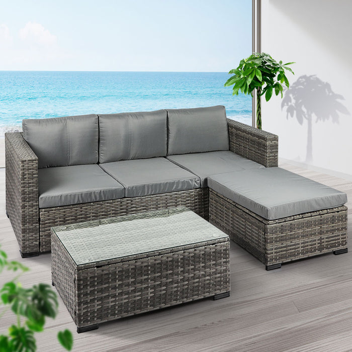 Levede 5pcs Outdoor Sofa Set Patio Furniture-2052531338178859014