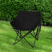 Levede Folding Camping Moon Chair Lightweight Black-2052531628261117958