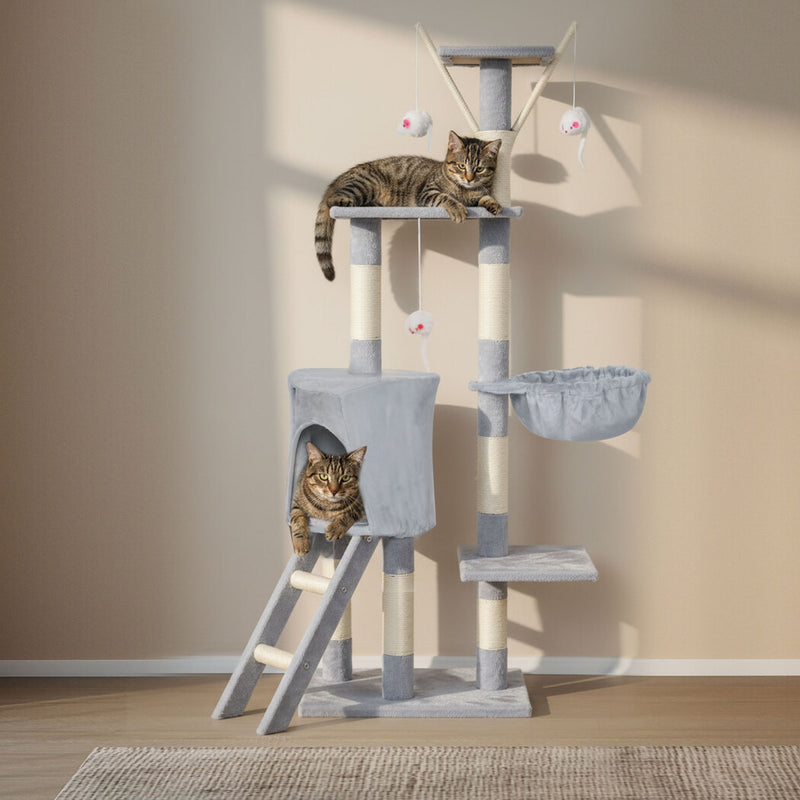 Pawz Cat Tree Scratching Post Scratcher 143cm Climbing