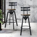 Levede 1x Bar Stool Industrial Adjustable-2052531750155980806