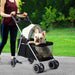 PaWz Large Pet Stroller Dog Cat Carrier Black-2052531697215475718