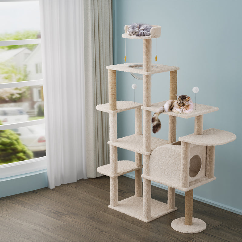 Pawz Cat Tree Tower Large Scratcher Condo House 172cm