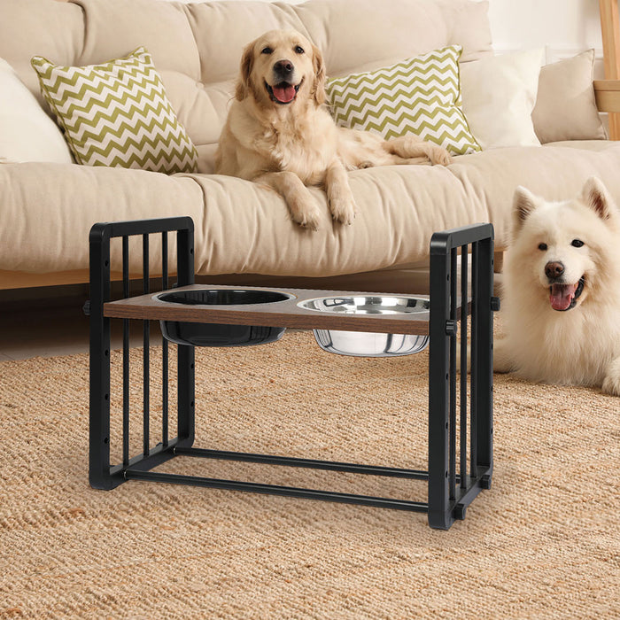 PaWz Adjustable Height Pet Feeder Elevated L Large-2052531674830475271