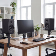 Levede 2x Desk Clamp Speaker Stands Set Adjustable Rotatable Monitor CD Player