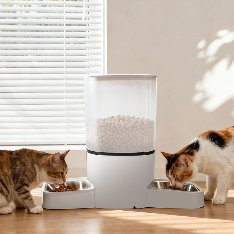 PaWz 6L Automatic Pet Feeder 2 Bowl Food Dispenser