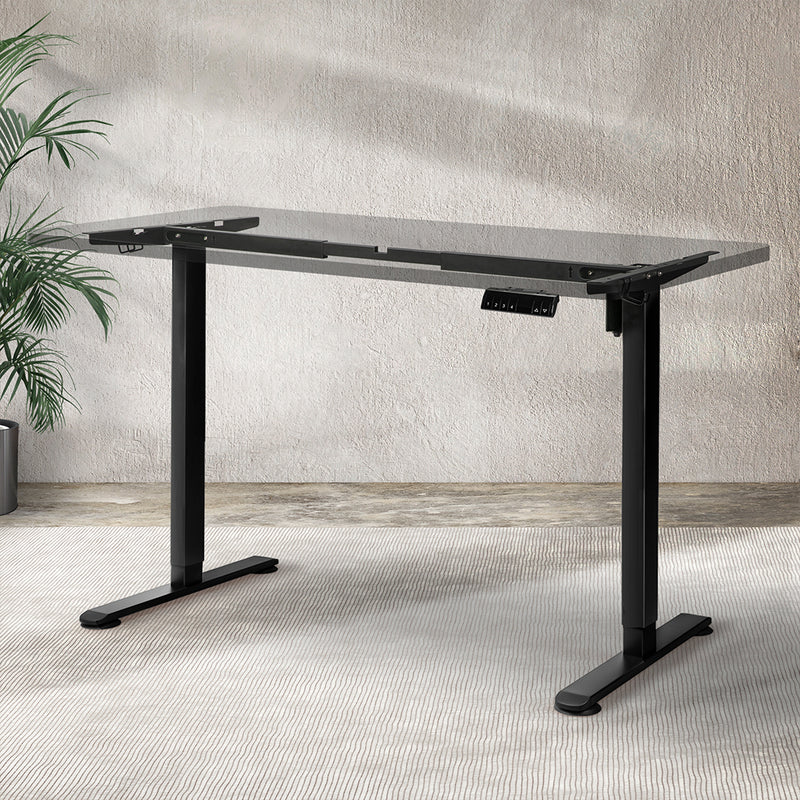 Levede Motorised Standing Desk Frame Black Single Motor