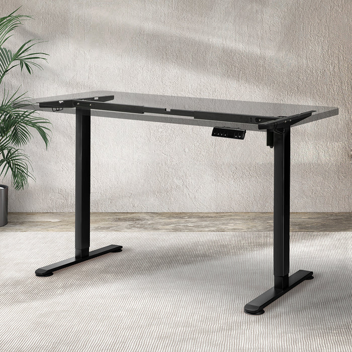 Levede Motorised Standing Desk Frame Black Single Motor-2052531547805978631